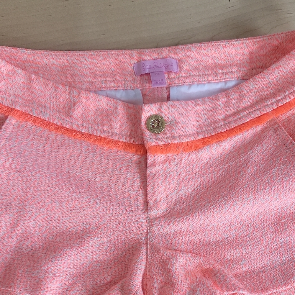 Lilly Pulitzer Women's Coral and Orange Shorts